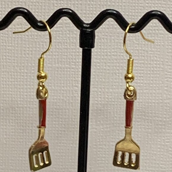 Spatula Earring, Cooking Earring, Chef Earring, Funny Food Earring, Gift… - Picture 2 of 8